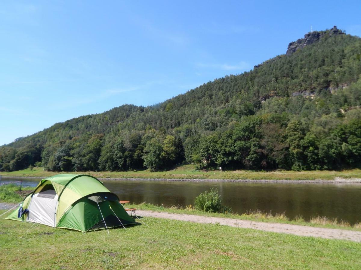 Campingplatz Am Treidlerweg Konigstein an der Elbe Exterior photo